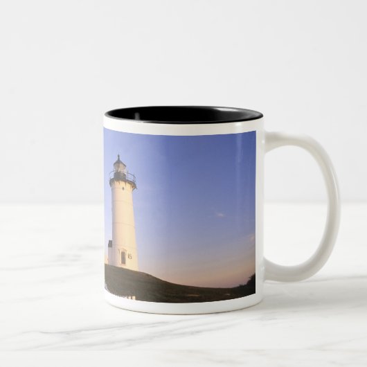 Tasse 2 Couleurs Phare Nobska, Woods Hole, Massachusetts (Droit)