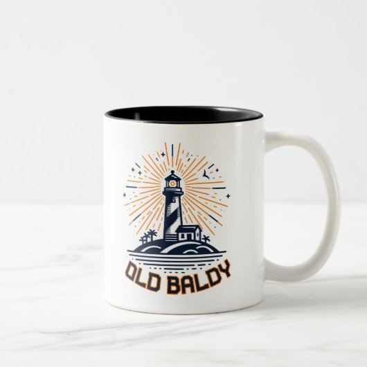 Tasse 2 Couleurs Phare Old Baldy au lever du soleil (Droit)