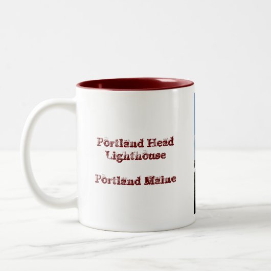 Tasse 2 Couleurs Phare principal de Portland (Gauche)