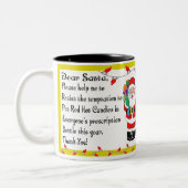 Tasse 2 Couleurs Pharmacien Drôle cadeau de Noël (Gauche)