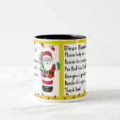 Tasse 2 Couleurs Pharmacien Drôle cadeau de Noël (Centre)