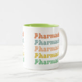 Tasse 2 Couleurs Pharmacien Retro Super (Devant droit)