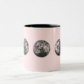 Tasse 2 Couleurs Phases de la lune (Centre)