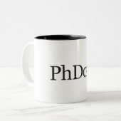 Tasse 2 Couleurs PhDone (Devant gauche)