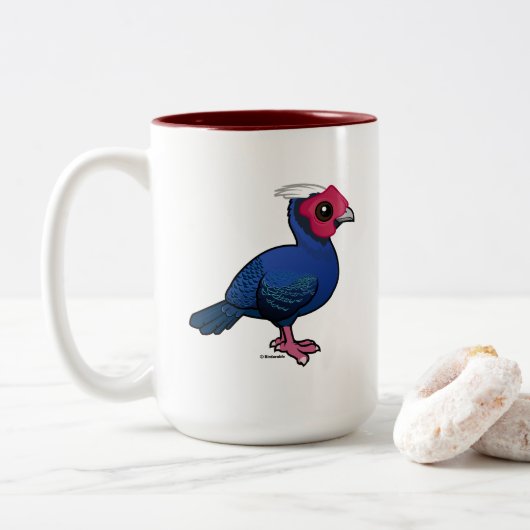 Tasse 2 Couleurs Pheasant Birdorable Vietnam (Avec donut)