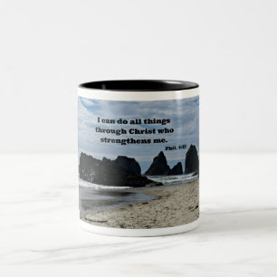 Tasse 2 Couleurs Phil. 4:13 Je peux faire tout par le Christ...