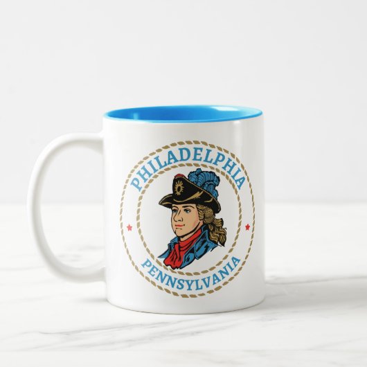 Tasse 2 Couleurs Philadelphie Pennsylvanie coloniale (Gauche)