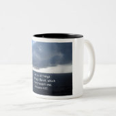 Tasse 2 Couleurs Philippiens 4:13 (Devant droit)