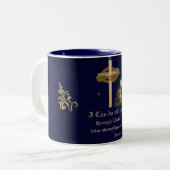 Tasse 2 Couleurs Philippiens 4:16 (Devant gauche)