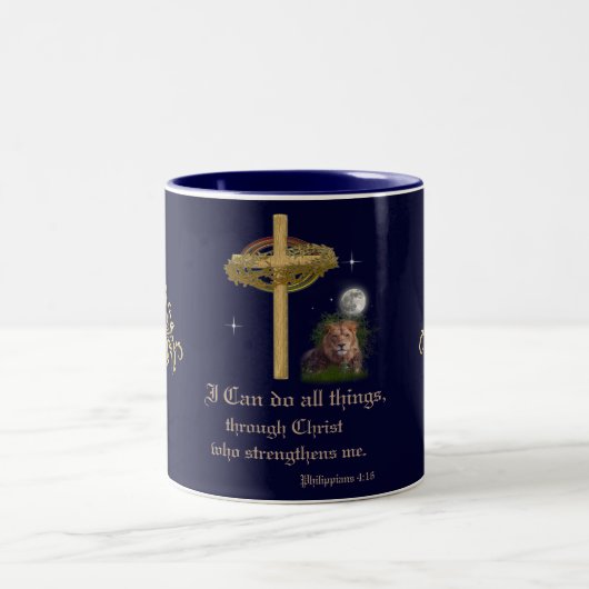 Tasse 2 Couleurs Philippiens 4:16 (Centre)