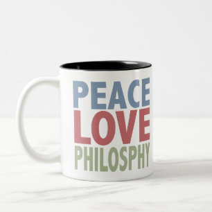 Tasse 2 Couleurs Philosophie d'amour de paix