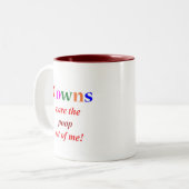 Tasse 2 Couleurs Phobie de clown (Devant gauche)