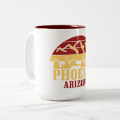 Tasse 2 Couleurs Phoenix Arizona (Devant gauche)