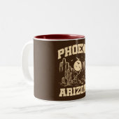 Tasse 2 Couleurs Phoenix, Arizona (Devant gauche)