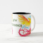 Tasse 2 Couleurs Phoenix et nouveaux débuts (Devant droit)