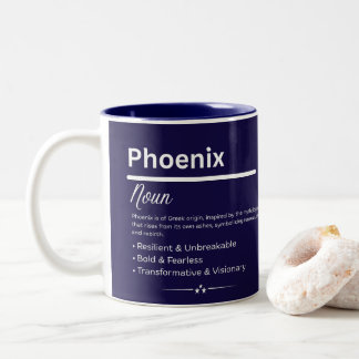 Tasse 2 Couleurs Phoenix Personalized Name
