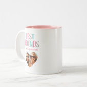 Tasse 2 Couleurs Photo Best Friends moderne (Devant gauche)