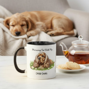 Tasse 2 Couleurs Photo Cocker Spaniel Personnaliser