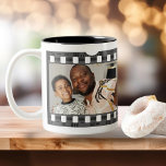 Tasse 2 Couleurs Photo Collage bande film personnalisé do-it-yourse<br><div class="desc">Photo Collage Film Strip Personnalisé do-it-yourself Custom tasses de Ricaso .. idéal pour garder des idées cadeaux .. ajoutez vos propres deux photos</div>