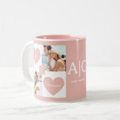 Tasse 2 Couleurs Photo Couples personnalisés (Devant gauche)