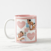 Tasse 2 Couleurs Photo Couples personnalisés (Gauche)