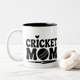 Tasse 2 Couleurs Photo Cricket Mom Life Personnalisé