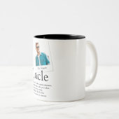 Tasse 2 Couleurs Photo de définition d'oncle (Devant droit)