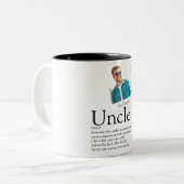 Tasse 2 Couleurs Photo de définition d'oncle (Devant gauche)