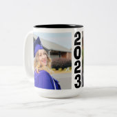 Tasse 2 Couleurs Photo de fin d'études 2023 (Devant gauche)