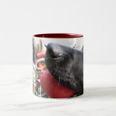 TASSE 2 COULEURS PHOTO DE LABRADOR DE CHIEN DE THÉRAPIE (Centre)