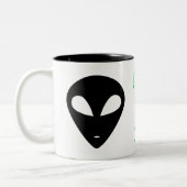Tasse 2 Couleurs Photo d'identité d'un Alien (Gauche)
