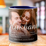 Tasse 2 Couleurs Photo du script de définition du meilleur mari au<br><div class="desc">Personnalisez votre mari spécial pour créer un cadeau unique pour les anniversaires,  anniversaires,  mariages,  Noël ou tout autre jour que vous voulez montrer combien il signifie pour vous. Une façon parfaite de lui montrer à quel point il est extraordinaire chaque jour. Conçu par Thisisnotme©</div>