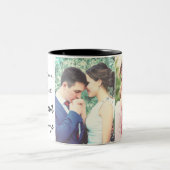 Tasse 2 Couleurs photo et texte (Centre)