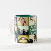 Tasse 2 Couleurs Photo et texte personnalisés (Devant gauche)