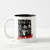 Tasse 2 Couleurs Photo grunge de groupe du peloton | de suicide (Gauche)