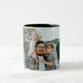 Tasse 2 Couleurs Photo personnalisée (Centre)