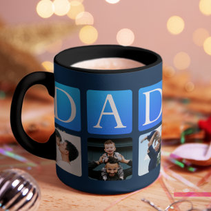 Tasse 2 Couleurs Photo personnalisée de Papa Navy 5