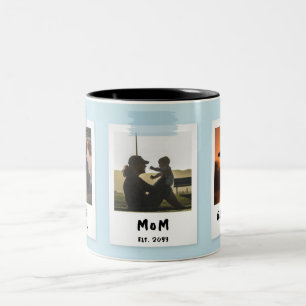 Tasse 2 Couleurs Photo personnalisée Style Fête des Mères Grand-mèr