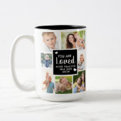 Tasse 2 Couleurs Photo Personnalisée Vous Êtes Aimé (Gauche)