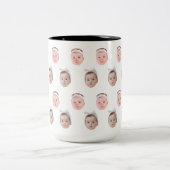 Tasse 2 Couleurs Photo Personnelle, Visage Personnalisé, Visage Per (Centre)