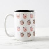 Tasse 2 Couleurs Photo Personnelle, Visage Personnalisé, Visage Per (Gauche)