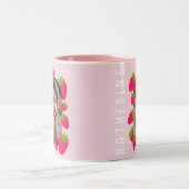 Tasse 2 Couleurs Photo rose fraise (Centre)