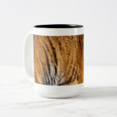 Tasse 2 Couleurs Photo Tiger Stripes Big Cat Wildlife (Devant gauche)