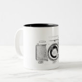 Tasse 2 Couleurs Photographe vintage (Devant gauche)