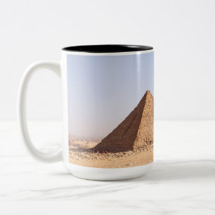 Tasse 2 Couleurs Photographie des pyramides de Gizeh