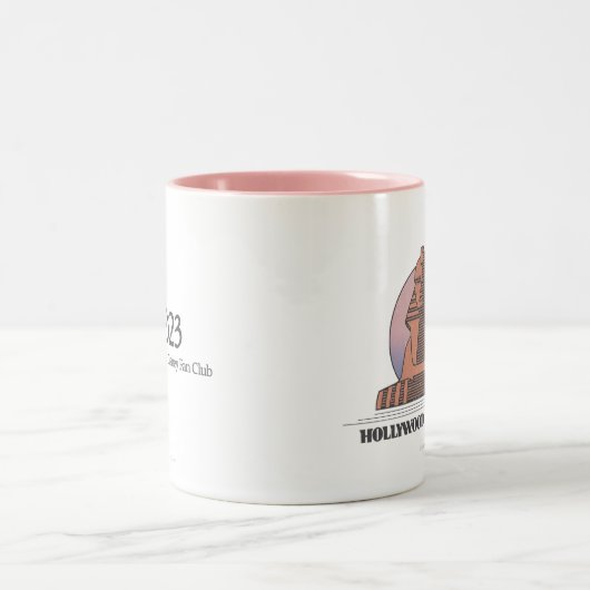 Tasse 2 Couleurs Photos d'Hollywood (Centre)