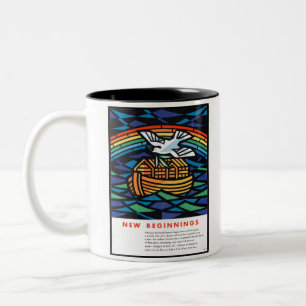 Tasse 2 Couleurs Photos vintage non retouchées de l'Arche de Noé An