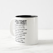 Tasse 2 Couleurs Physiatre (Devant gauche)