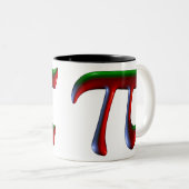 Tasse 2 Couleurs Pi Dark Disco (Devant droit)