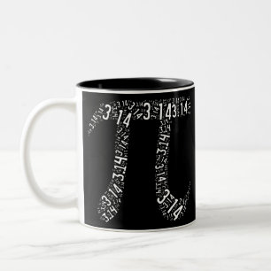 Tasse 2 Couleurs Pi Math Nerd